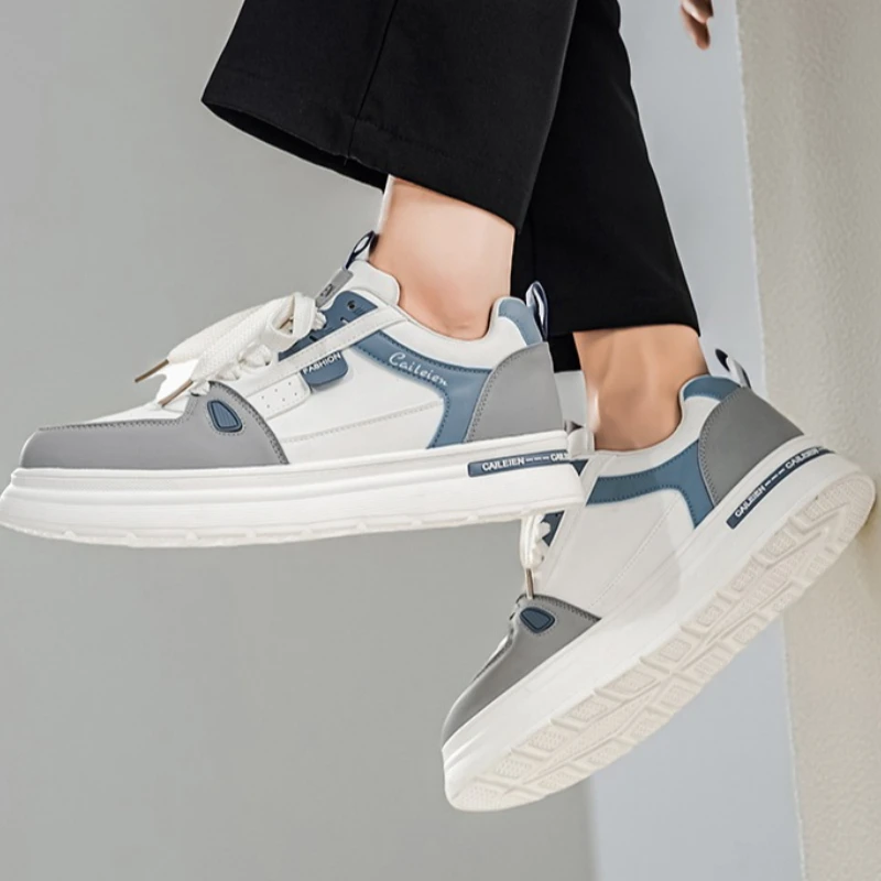 

Men's Board Shoes Large Size Multi-color Flat Heel Low Top Round Toe Lace-up Fashionable for All Seasons Casual Shoes