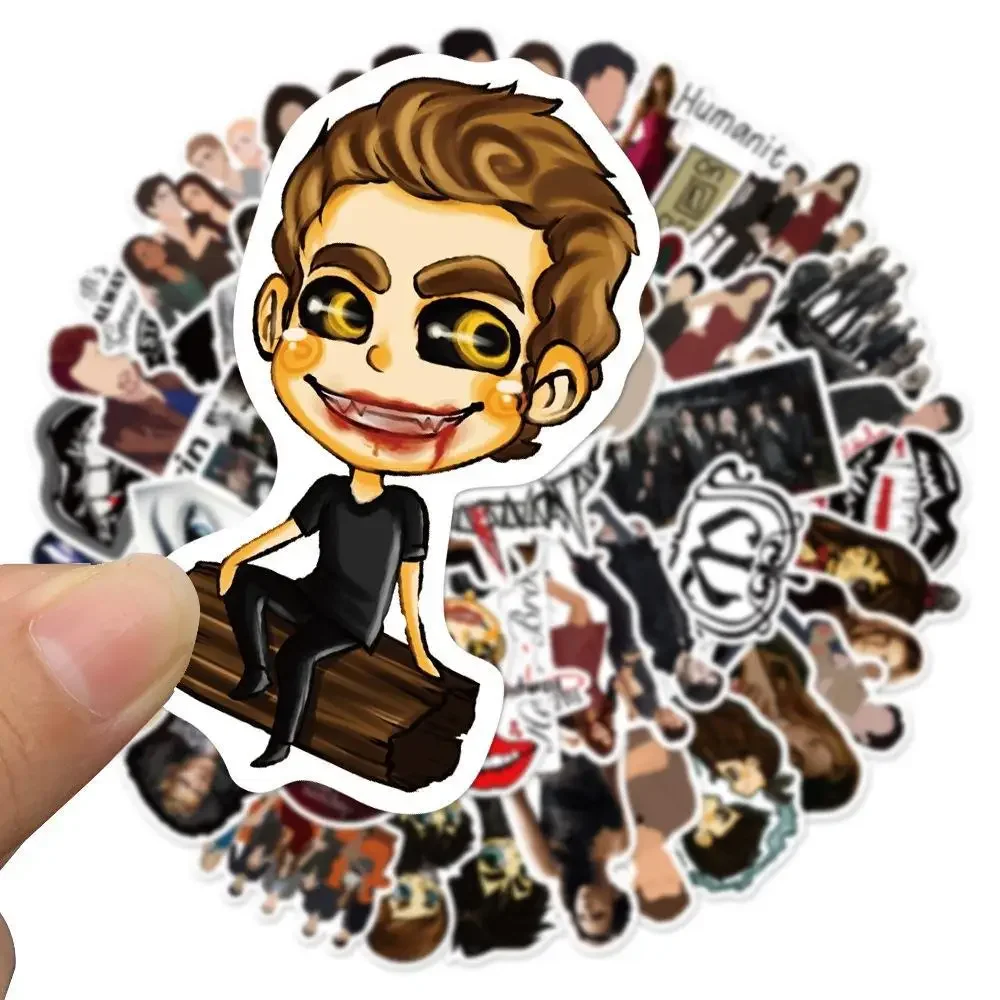 50 قطعة يوميات مصاص الدماء برنامج تلفزيوني ملصقات مائي DIY بها بنفسك محمول الأمتعة سكيت الغيتار دفتر الهاتف ملصق الاطفال اللعب الهدايا #2