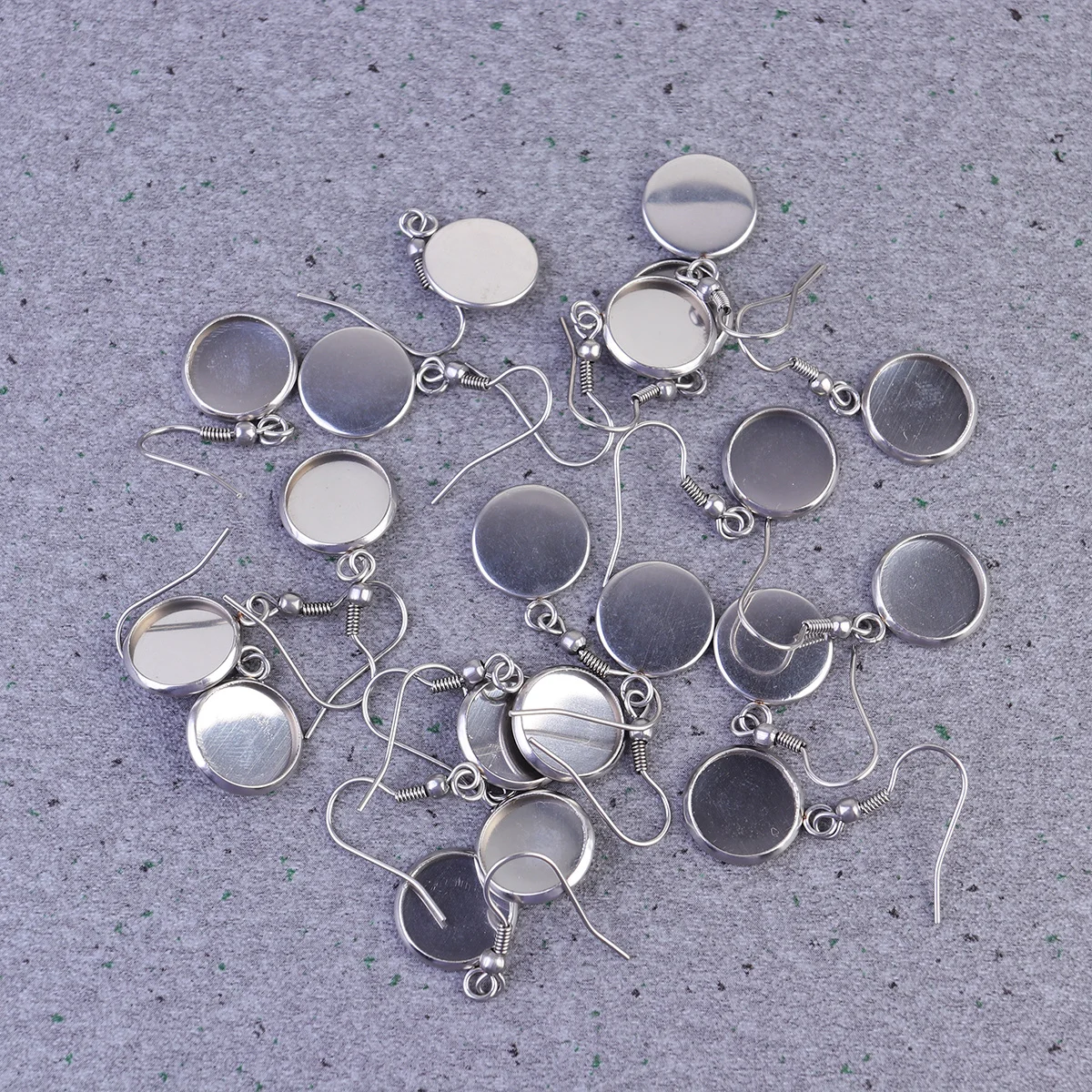 

40 шт. ушной крючок, шапочка для ушей, основа из нержавеющей стали для времени, стеклянная нашивка, набор для изготовления сережек «сделай сам», принадлежности для рукоделия, портативный, прочный