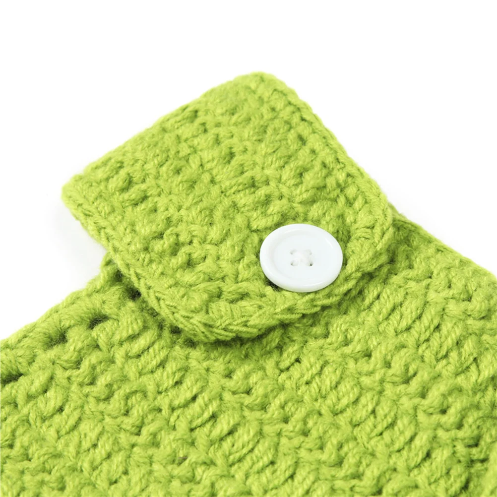 

2 Pcs Woolen Hat Baby Photo Props H made Newborn Costume Photography Gifts Children Knit Cap Studio Accessories