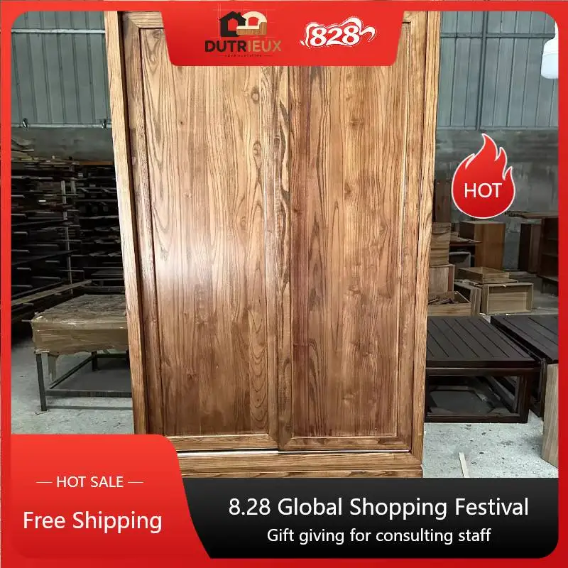 Nordic Luxury Wardrobes Wood Orgnizer Aesthetic Closet Organizer Wardrobes Wooden Sliding Door Roperos De Madera Home Furniture