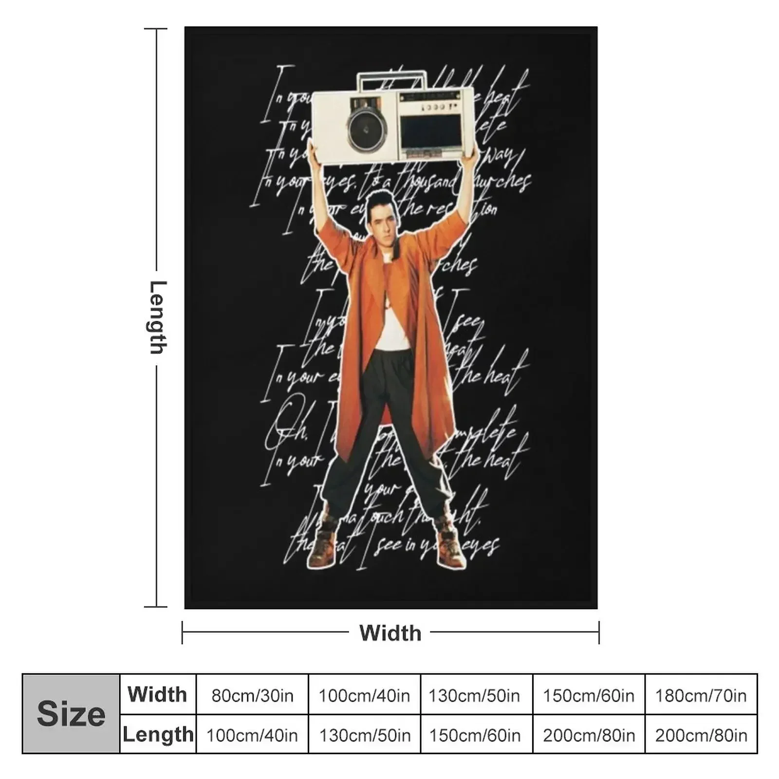 Say Anything... Retro 80s John Cusack Tribute T-Shirt Throw Blanket Decorative Sofas Thermal Furrys Sofa Quilt Blankets
