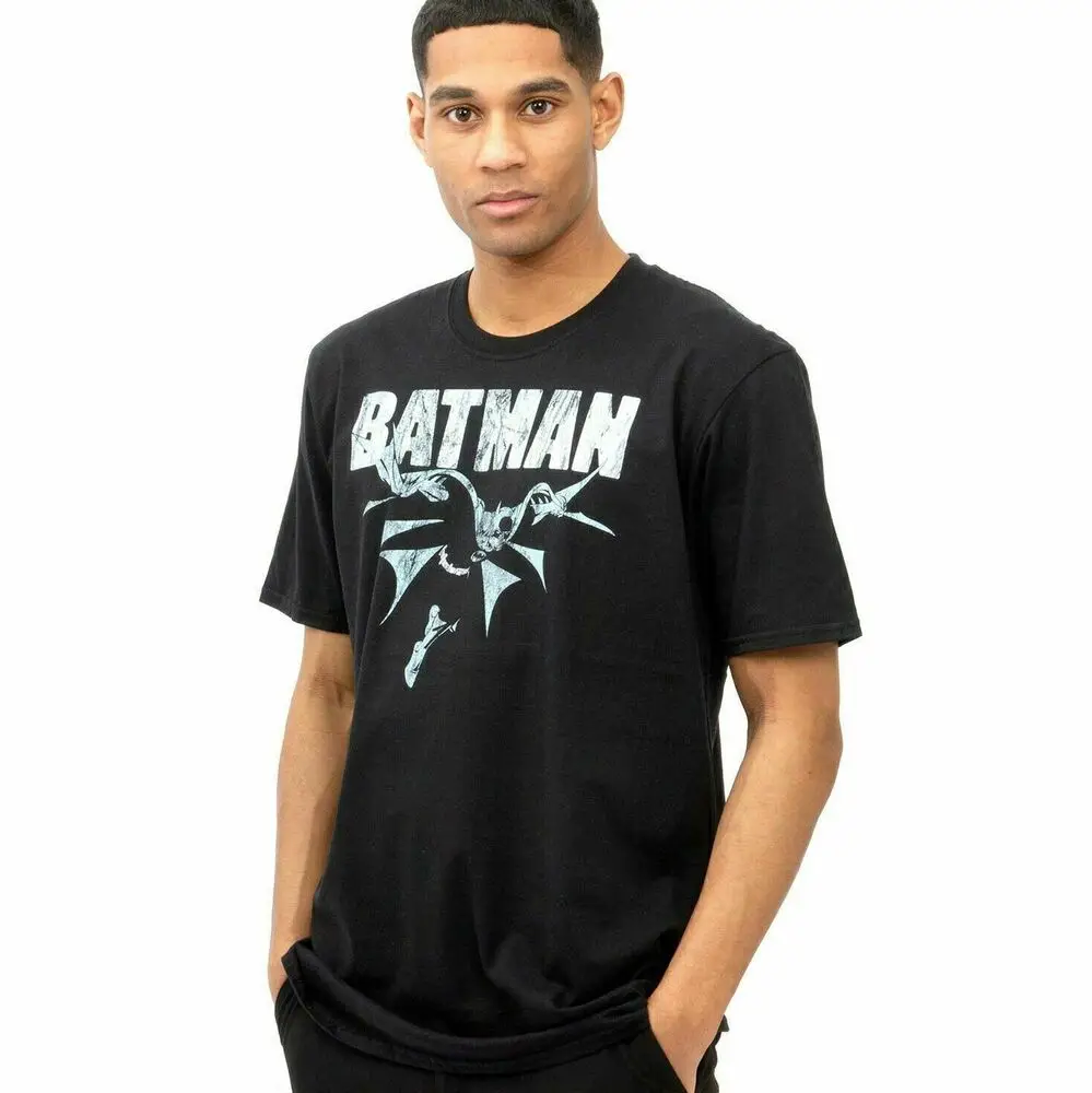 Offizielle Comics Herren Batman Glide T-Shirt schwarz Größen s-xxl Unisex T-Shirts für Männer Frauen Sommer