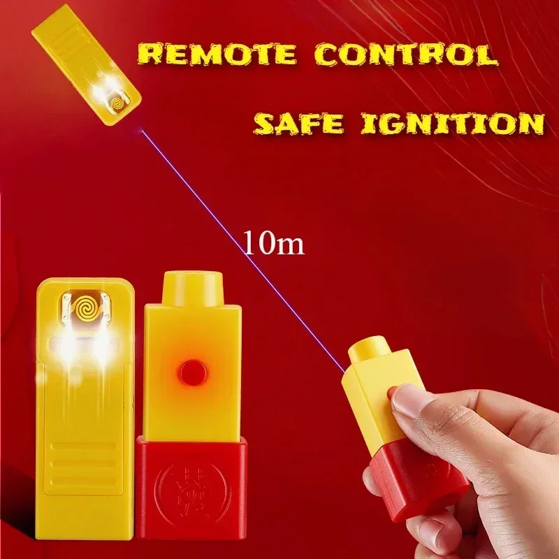 

New Rechargeable Lighter Tungsten Wire Windproof Creative Safety Remote Ignition Fireworks Firecracker Gadget Cigarette Lighter