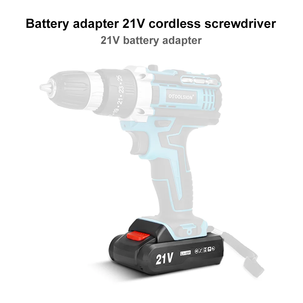 Original 21v 1500Mah Electric Drill Li-ion Battery Rechargeable Cordless Screwdriver Drill 18650 Lithium Battery For Power Tool