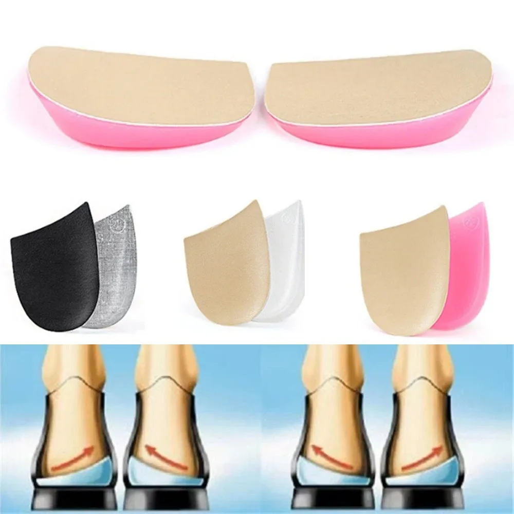 Silicone Gel Orthopedic Insoles Arch Support Medial Lateral Alignment Insoles Valgus Varus Correction Flexible