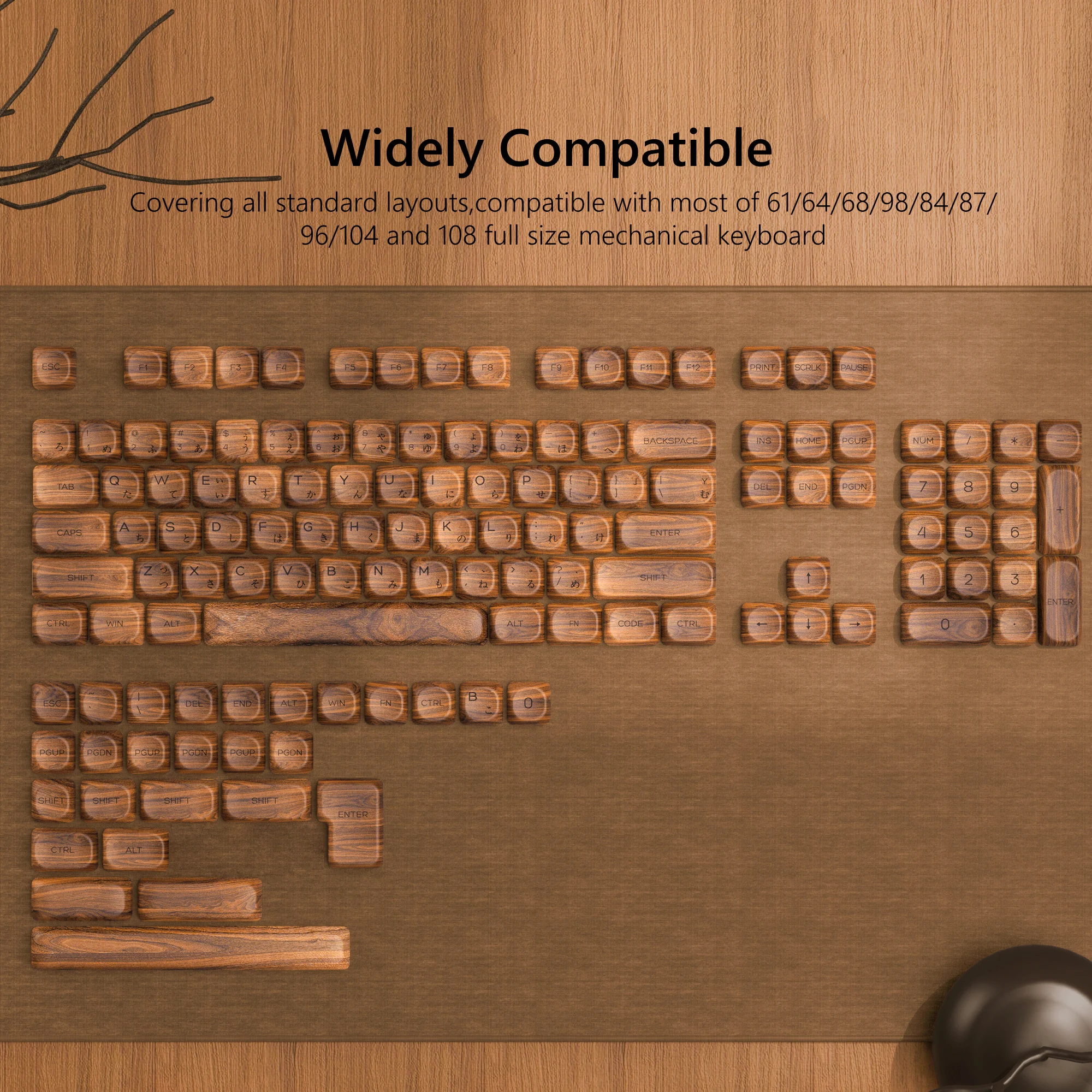 142 Keys Bow PBT Keycaps MOA Profile PBT Dye Sublimation DIY Key