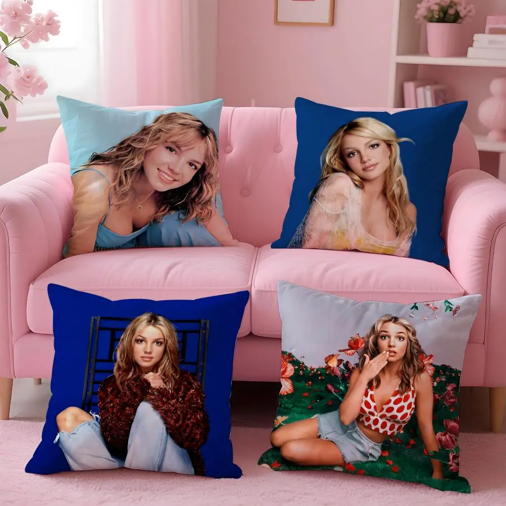 Funda de cojín Singer B-Britney Spears, cómoda funda de almohada Reversible, Ideal para coche, sofá, dormitorio y más allá