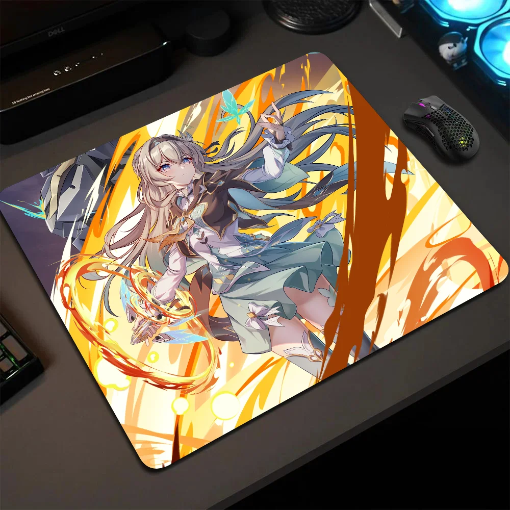 Firefly Honkai Star Rail Mousepad Small LockEdge Mouse Pad For Gamers Computer Desk Pad Rectangular Anti-slip Rubber