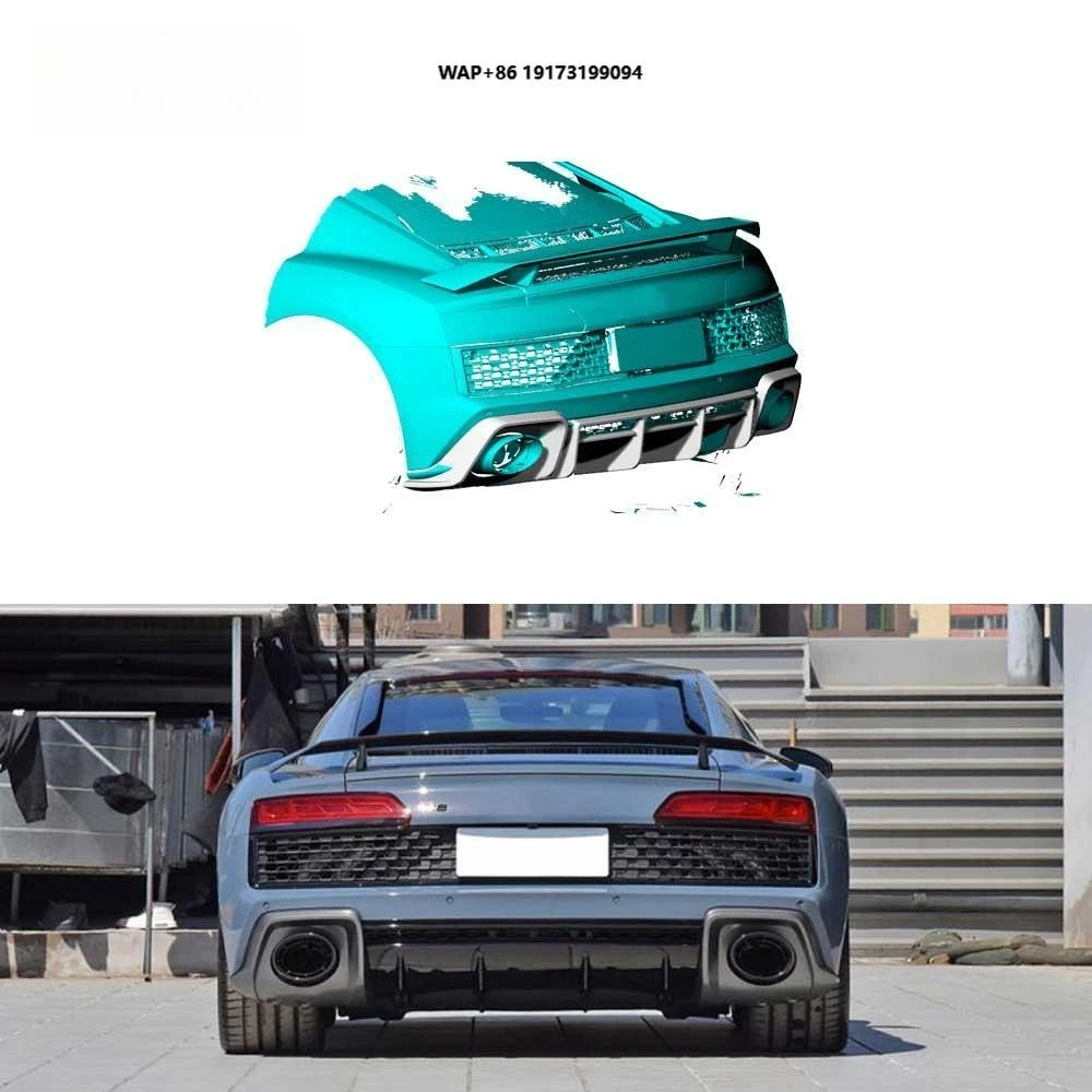 Pre-Preg Carbon Fiber Rear Diffuser Splitter Lip for R8 V10 Performance Coupe 2-Door 2023