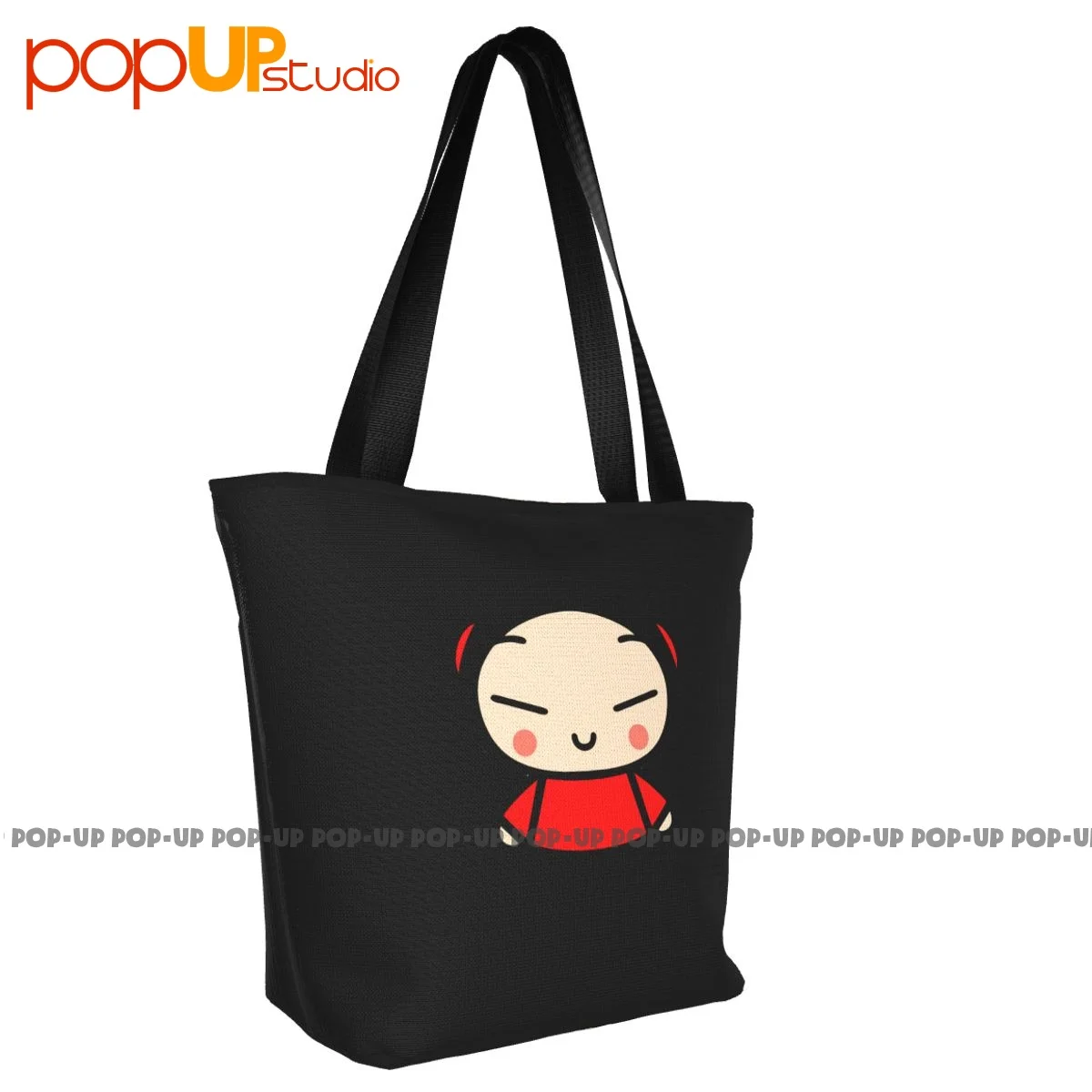 Pucca Love Garu Cute Korean Cartoon Show Kawaii Outdoor Handbags Lunch Bag Shopping Bag Tear-Resistant