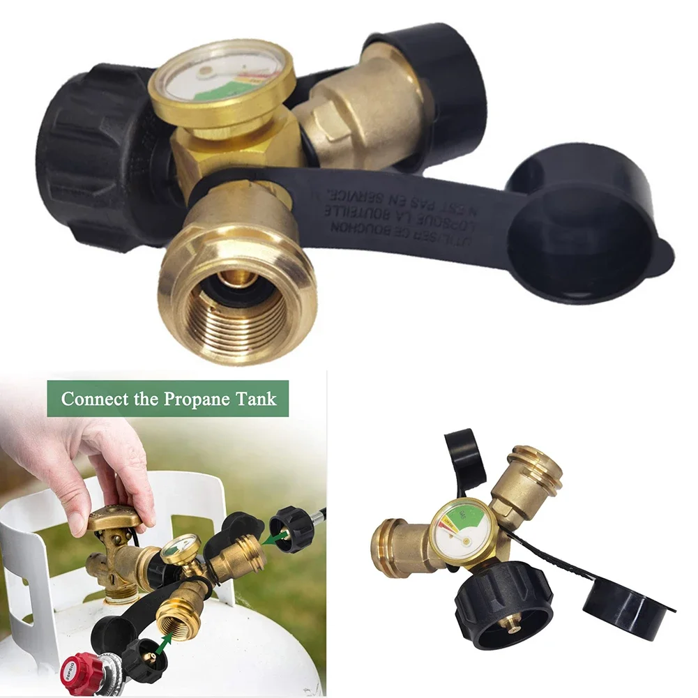 

Enduring 3-way Propane Valve BBQ Propane Splitter Brass Construction Easy To Use High Quality Leak-proof Design