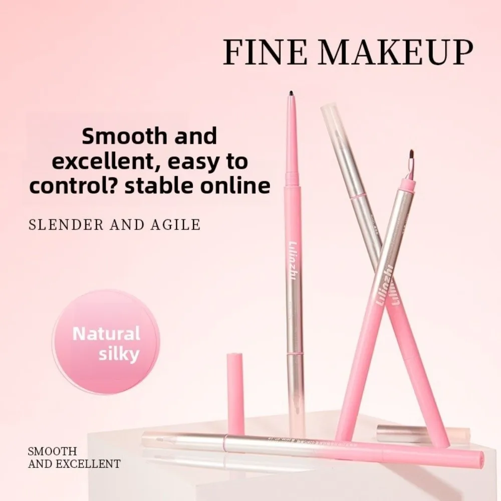 新しい双頭アイライナーゲルペン汗防止防水長期持続アイライナー折り畳まれたコーナー付きメイクアップツールアイライナーペン