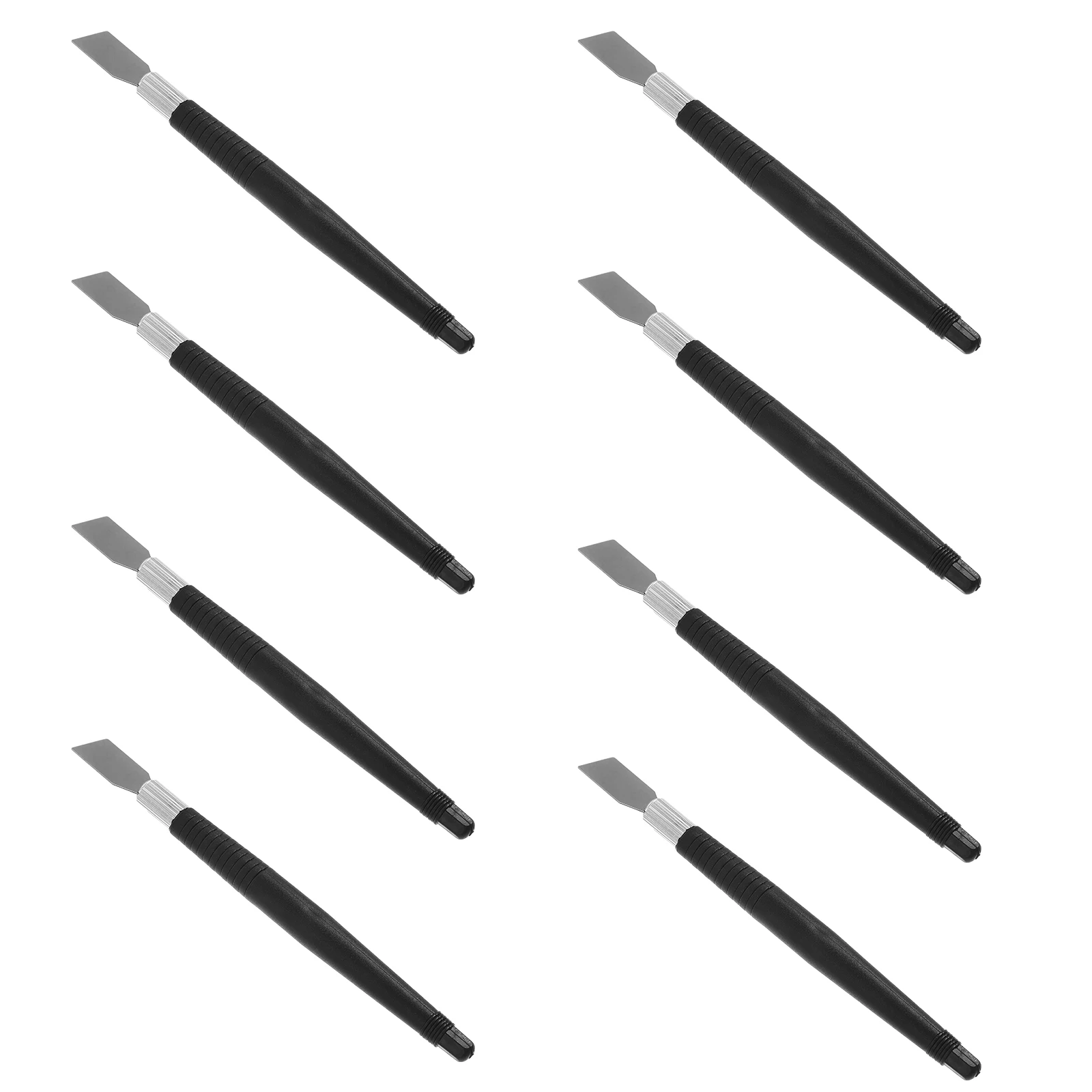 

10 Pcs Black Handle Plastic Carving Knife Woodworking Engraving Tool Set Shovels Hand Chisel Marking Tools DIY Craft Projects