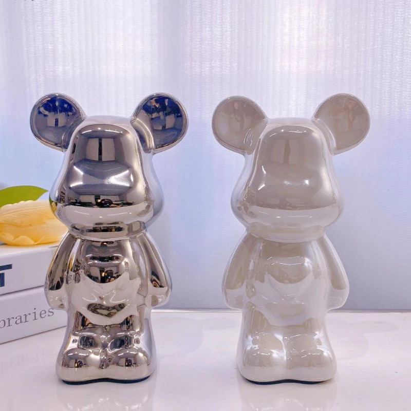 Violent bear ornament for living room; high-grade ceramic money pot for home decoration; gift. - view 2