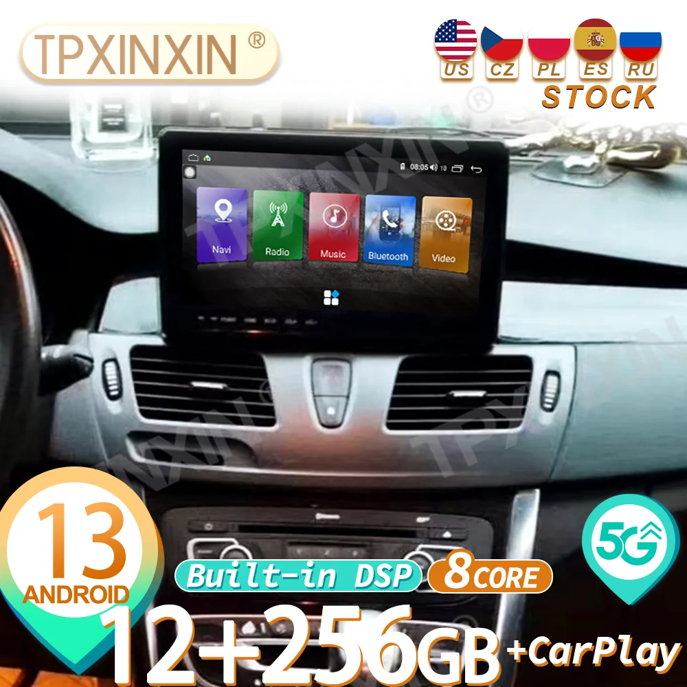 

Автомобильный мультимедийный DVD-плеер GPS для Renault Latitude 2010-2015, типоразмер 2 din