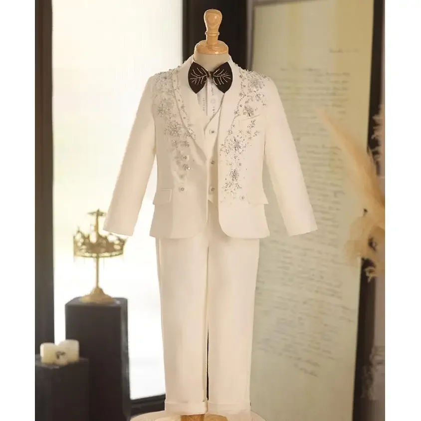 Factory Direct Sale Children Suit Set Custom Size Color Boys Blazer Suit Wedding Page Boy A3843 Kids Formal Suits