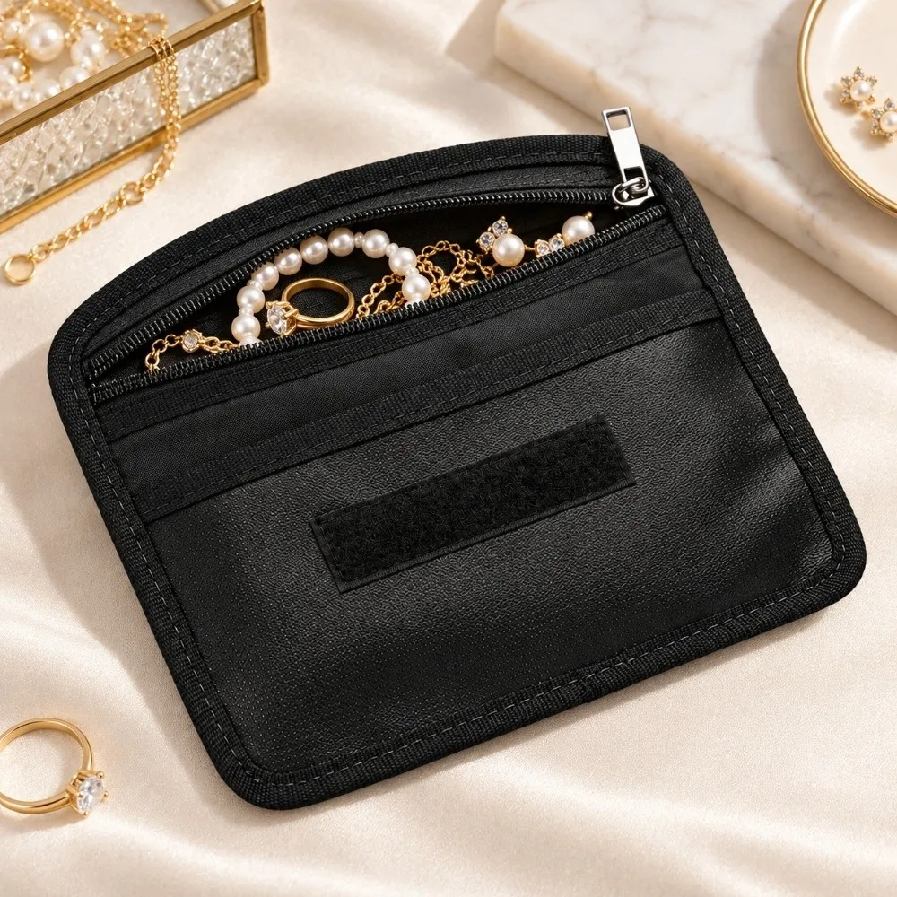 Fiberglass Fireproof Document Bag Heat Proof Zipper Closure Fireproof Cash Bag Fastener Closure Water Proof Money Pouch