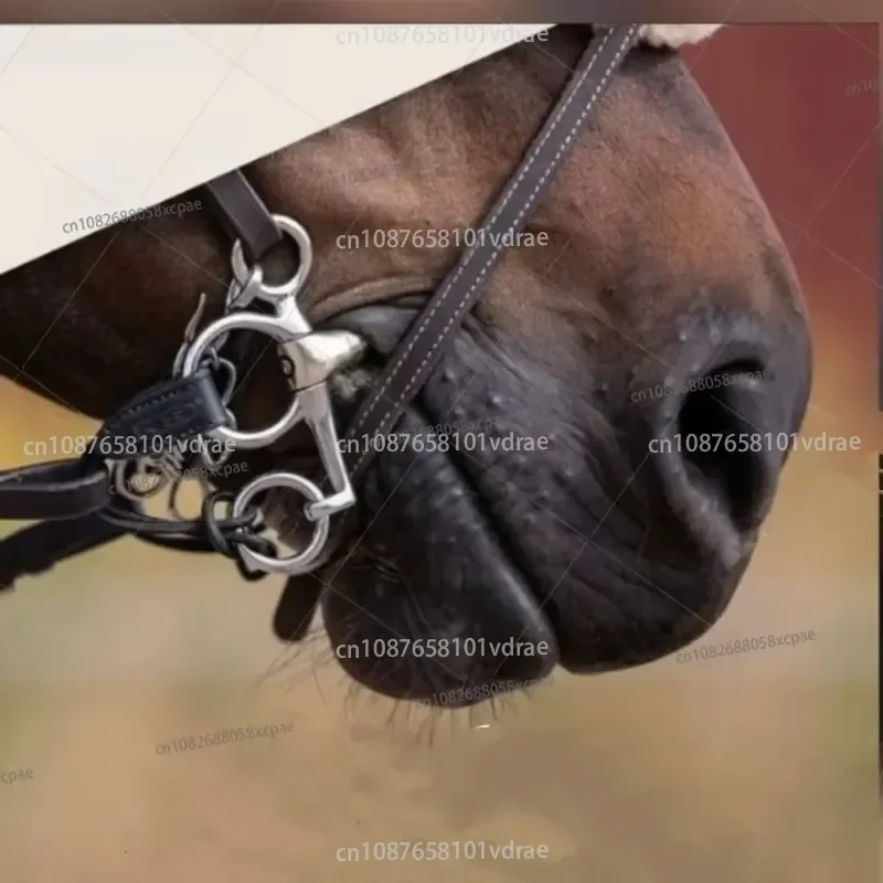 Brass Three-Section Dance Bit, 125mm/135mm Horse Bit, Equestrian Supplies
