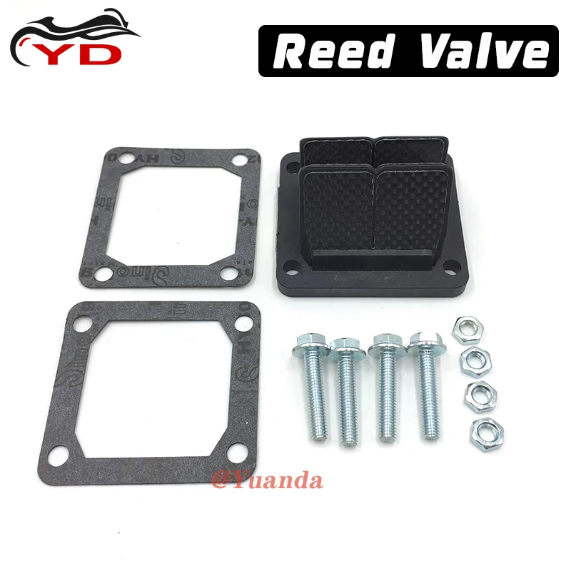 Motorcycle Reed Valve V3144 for Yamaha YZ85 YZ125 YZ400 Honda  CR250R Carbon Fiber Intake Pit Bike Motocross Enduro Accessories