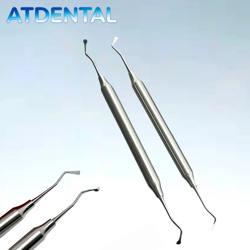 

2pcs Dental Gingival Retraction Cord Tool & Packer, Double Head Atraumatic Cord Splitter for Dentist Precision Dental Work