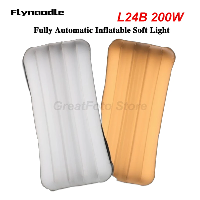 FlyNoodle L24B Bi-Color Fully Automatic Inflatable Soft Light 2700K-6500K APP Control 200W Studio Video Photography Camera Light