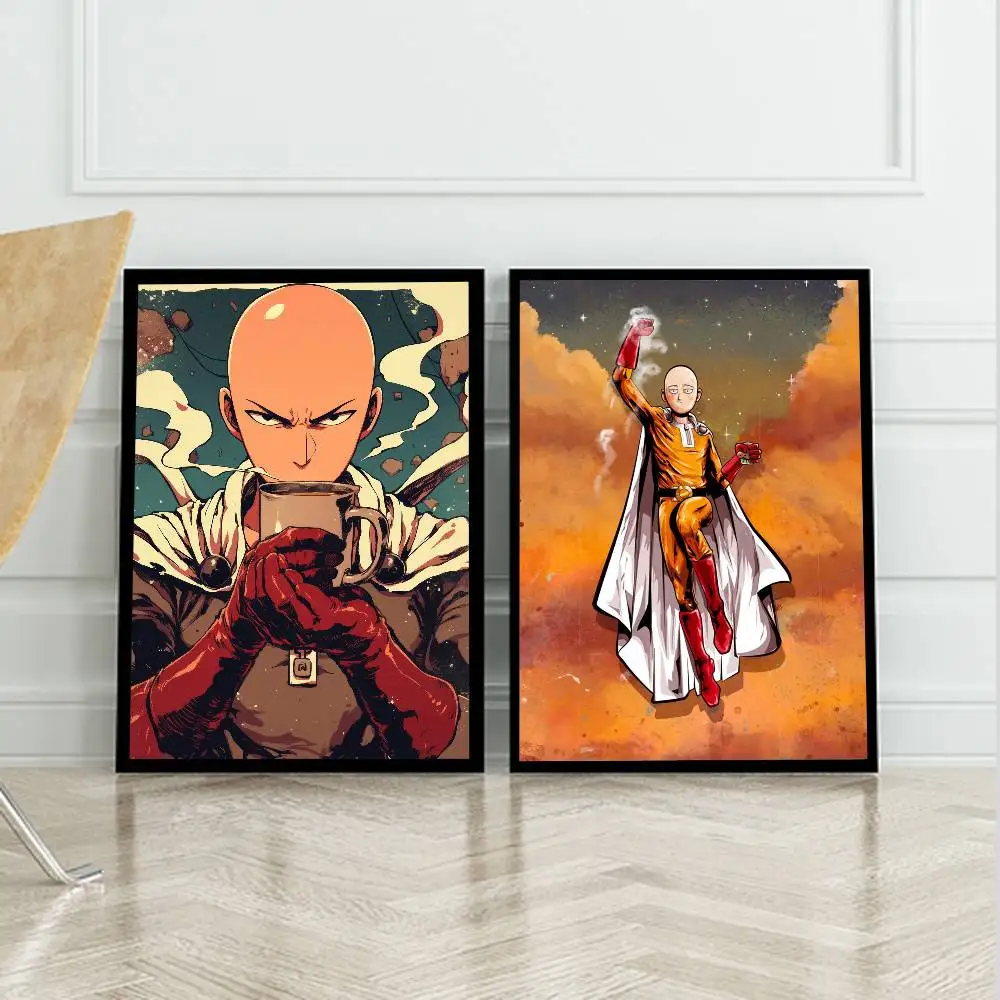 1 قطعة واحد لكمة رجل Saitama أنيمي المشارك عالية الجودة طباعة مقاوم للماء جدار الفن ملصق لشريط غرفة المعيشة ديكور هدية