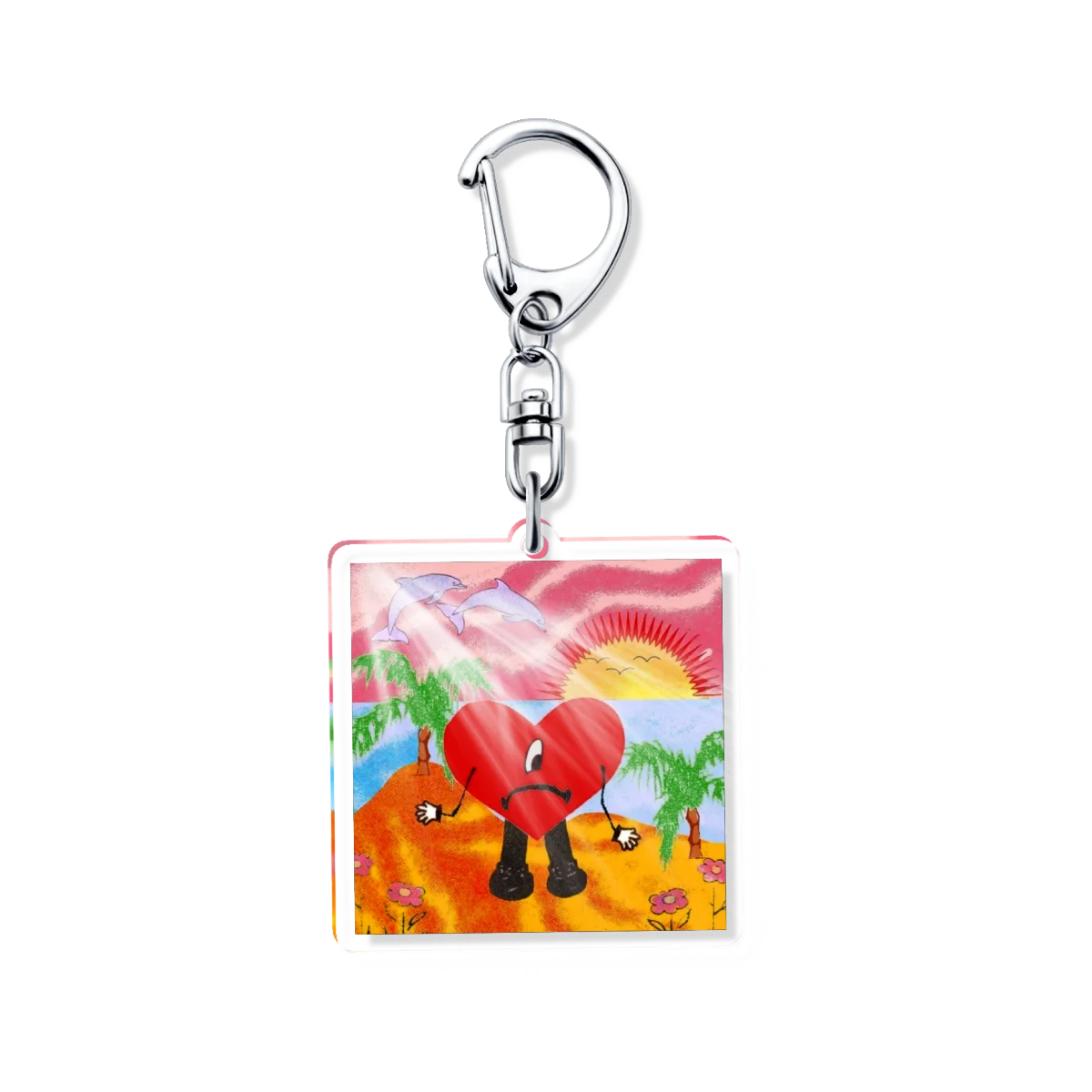 Bad Bunny Un Verano Sin Ti Acrylic Keychain Jewelry Friends Gift Bag Charms Keyring Souvenir Key Chain Pendant Collection Cute view 6