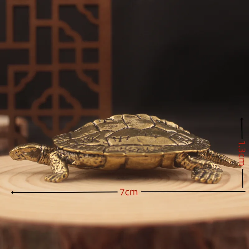 Brass Longevity 24 Solar Terms 12 Hours Pure Copper Turtle Decoration Fujia World Hand Pieces