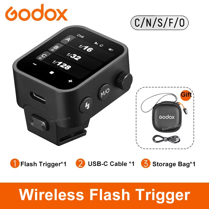 

Godox X3 TTL HSS Wireless Flash Trigger OLED Touch Screen for Canon Nikon Sony Fuji Olympus Panasonic Leica