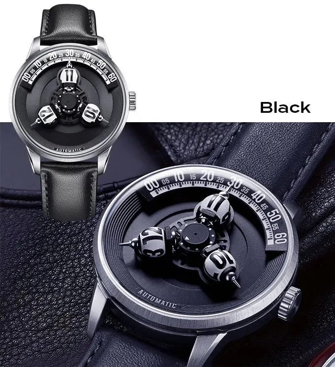 (Spot) Vortichron spherical three-dimensional star wheel mechanical watch