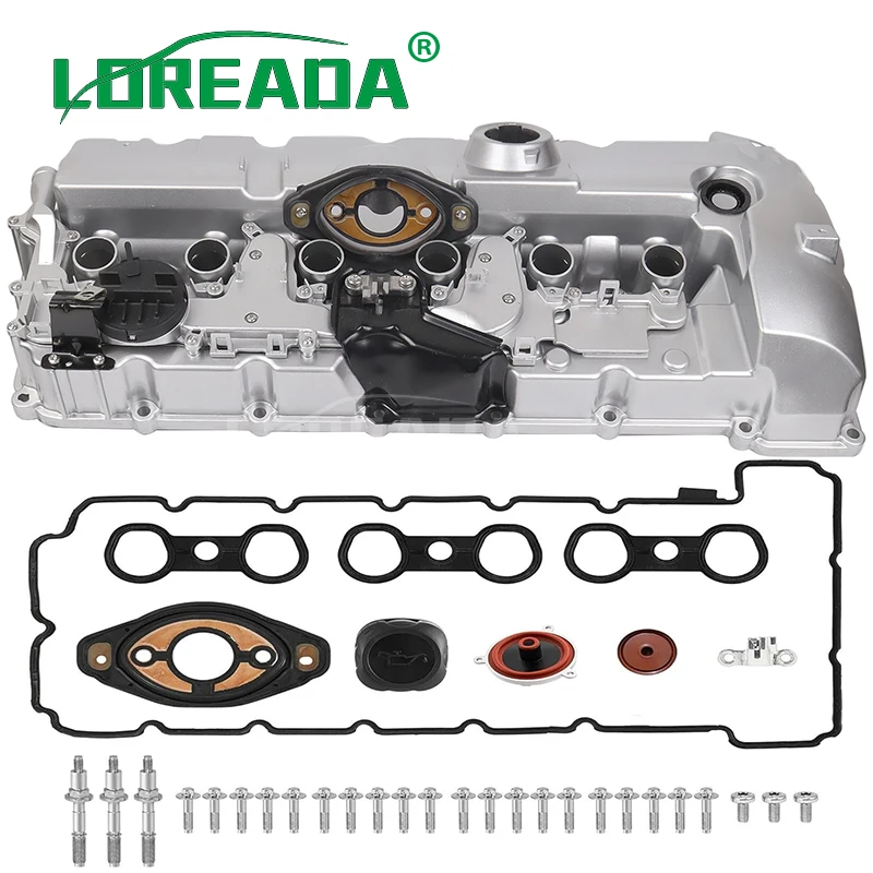 For BMW 128i 328i 328xi 328i xDrive E70 E82 E90 X3 X5 Z4 F10 528i 528xi N52/N51 3.0L V6 Aluminum Engine Valve Cover 11127552281