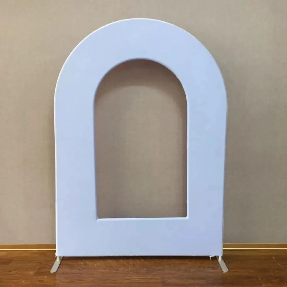 أغطية خلفية مخصصة مجوفة مصنوعة من ألوان ثابتة ومفتوحة ومزودة بقوس مناسب لحفلات الزفاف وحفلات الزفاف وأغطية خلفية لحفلات استحمام الطفل ديكور 5 × 7 أقدام