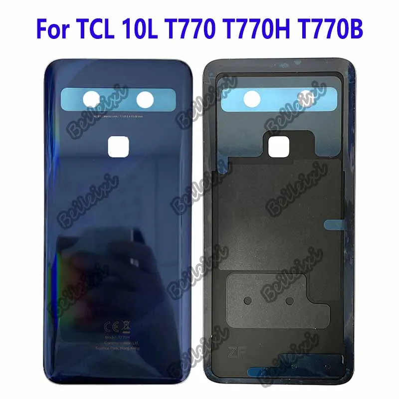 

For TCL 10L T770 T770H T770B Battery Back Cover Housing Case Rear Door Cover Glass Back Cover