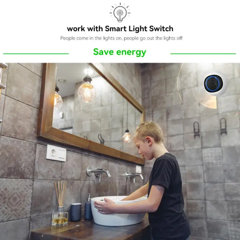 Tuya Zigbee Smart Human Presence Sensor Micro-motion Detect Human Motion Detector Smart Linkage With Light Siren Alarm