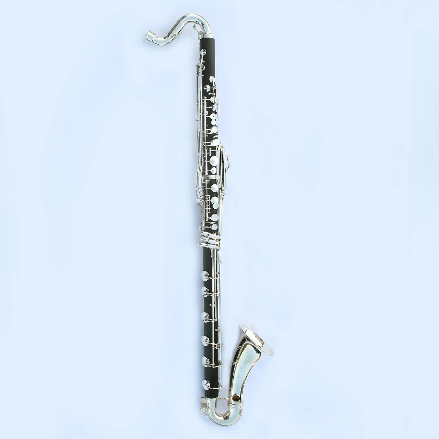 Wholesale High Quality Low Price Abs Body Silver Plated Button Bass Clarinet Low C