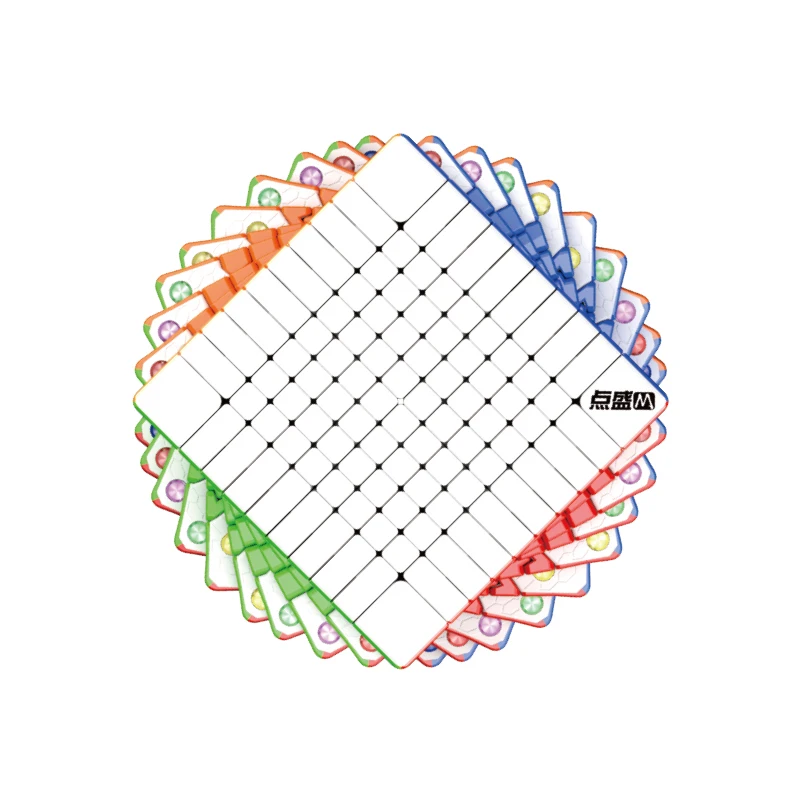 DianSheng-Galaxy مكعب السرعة السحرية المغناطيسي ، ألعاب احترافية بدون عصا ، 10 × 10 م #6