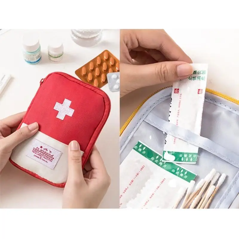 

652F 2 Pack Travel Empty First Aids Portable Empty Aid Medical Bag, Empty Carry Bag Emergency Kits Storage Bag