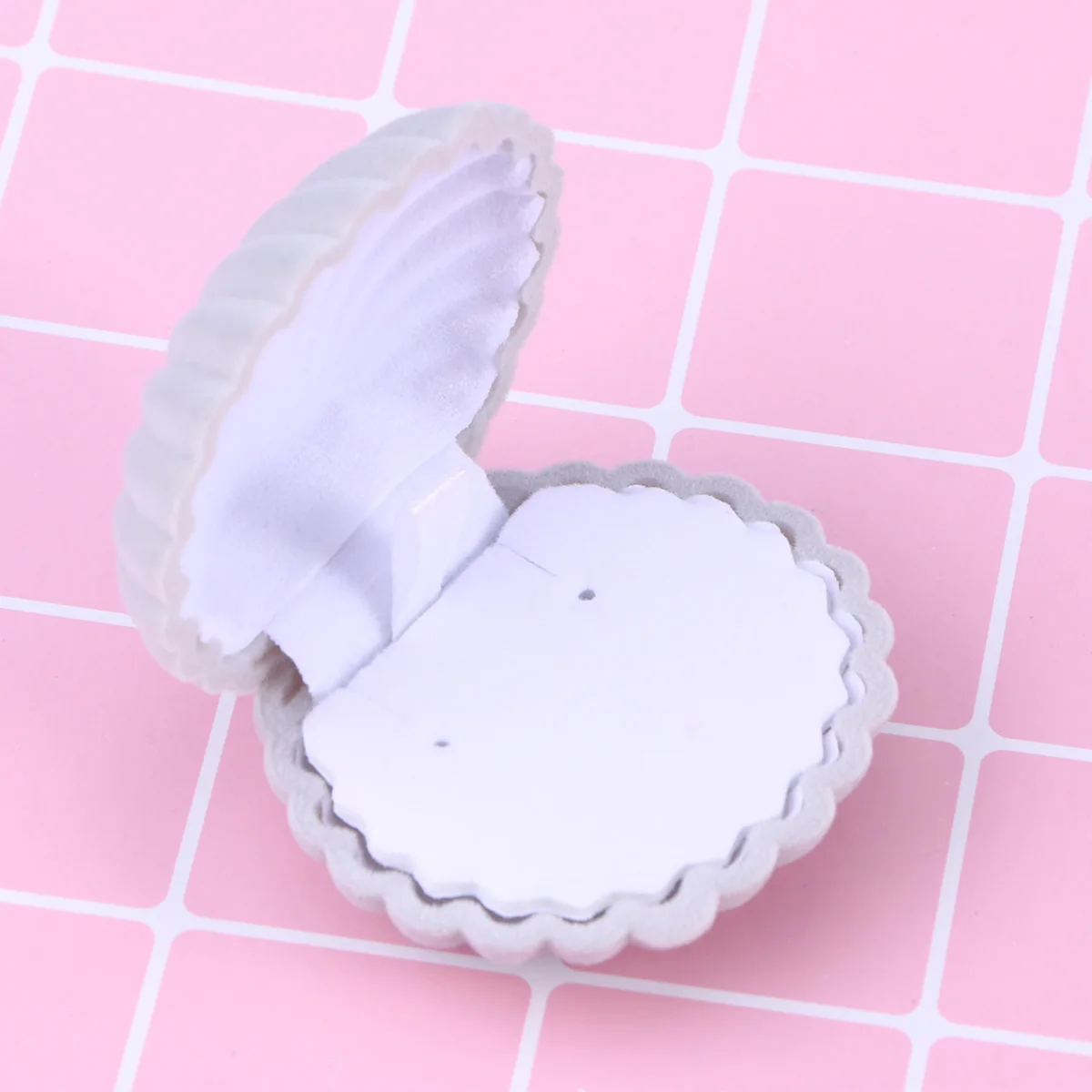 

Jewelry Box Holder Organizer Jewellery for Ring Earring Display Case Shell