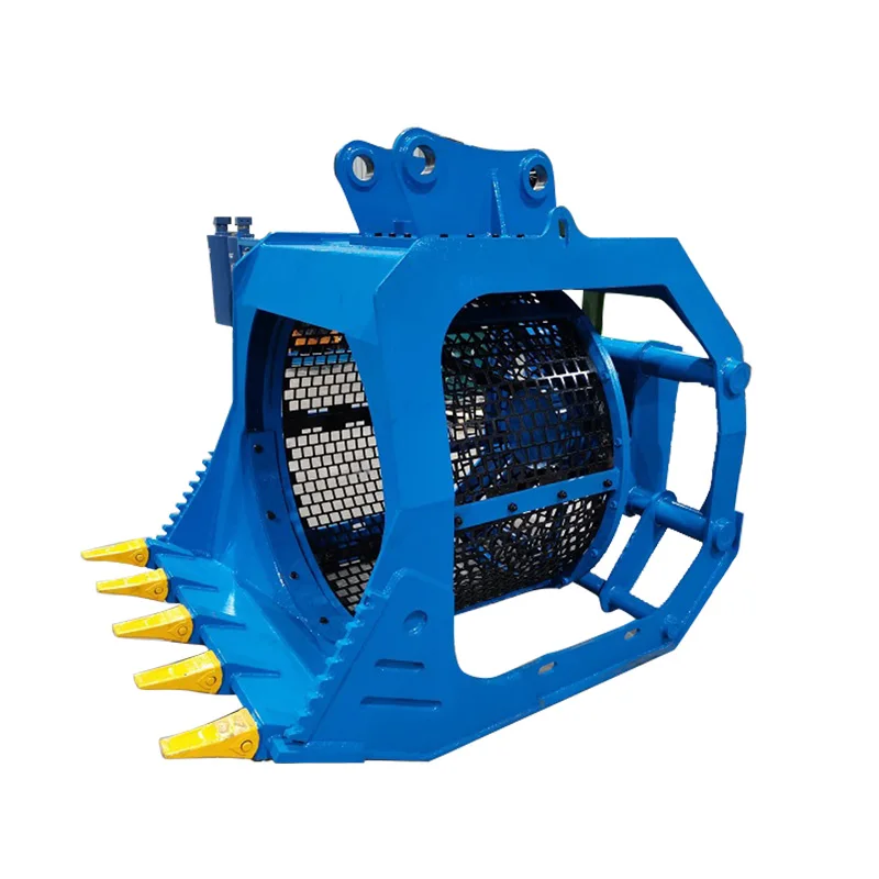 Factory Outlet Screening Bucket Material Handling Machine Rotary Screen Diameter Large Capacity Excavator Attachment Tool Sale