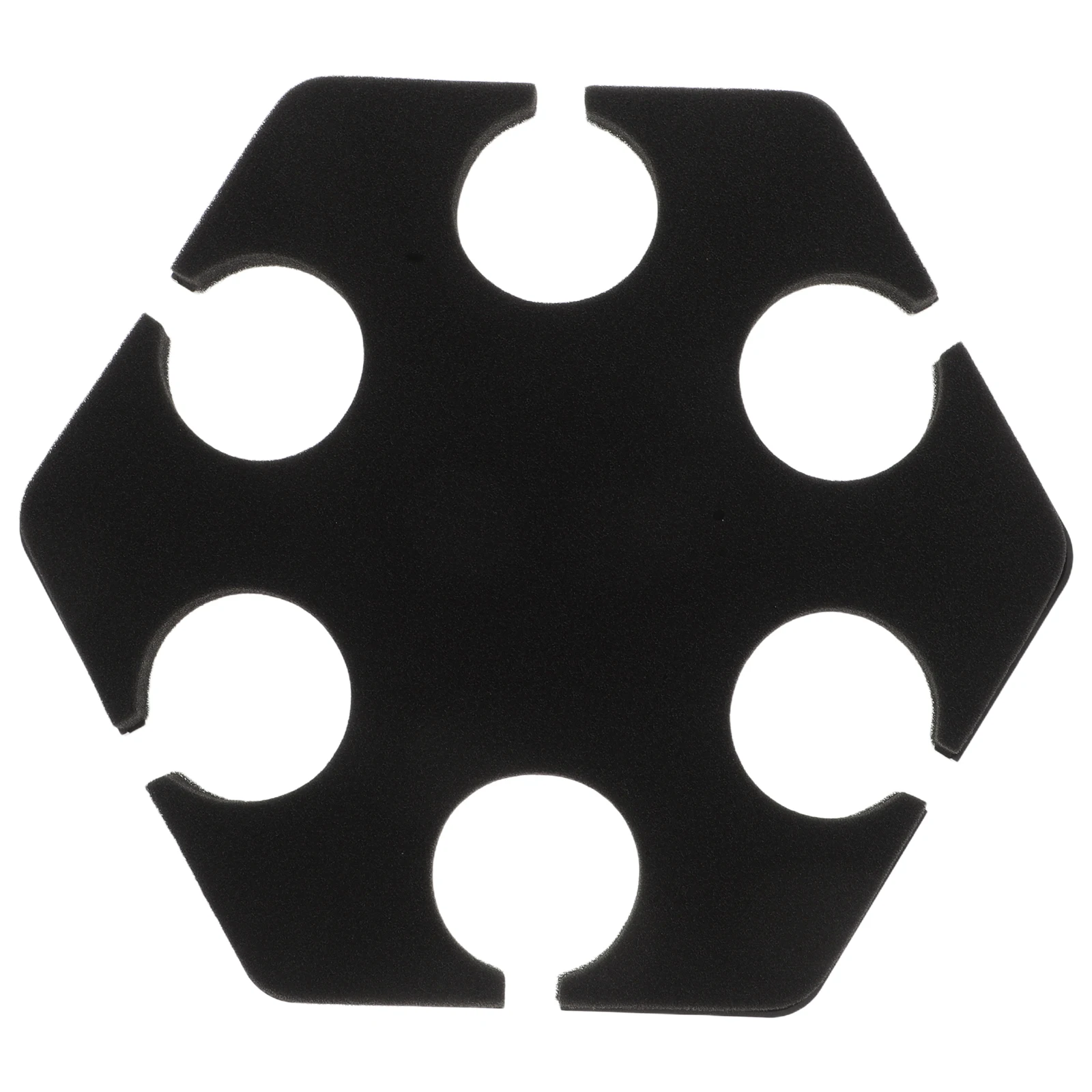 

Hexagonal Microphone Storage Tray 6-Hole Shockproof Multi Mic Holder For Cordless Wired Mics Stage Karaoke Live Streaming