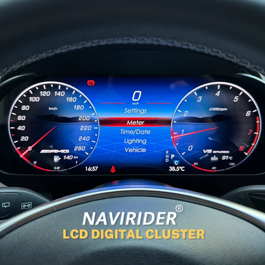 لبنز ML/GL/GLE/GLS 2012-2019 W166 X166 الظاهري قمرة القيادة سرعة متر 12.3 كامل الشاشة CARPLAY إبقاء OEM سيارة LCD العنقودية الرقمية