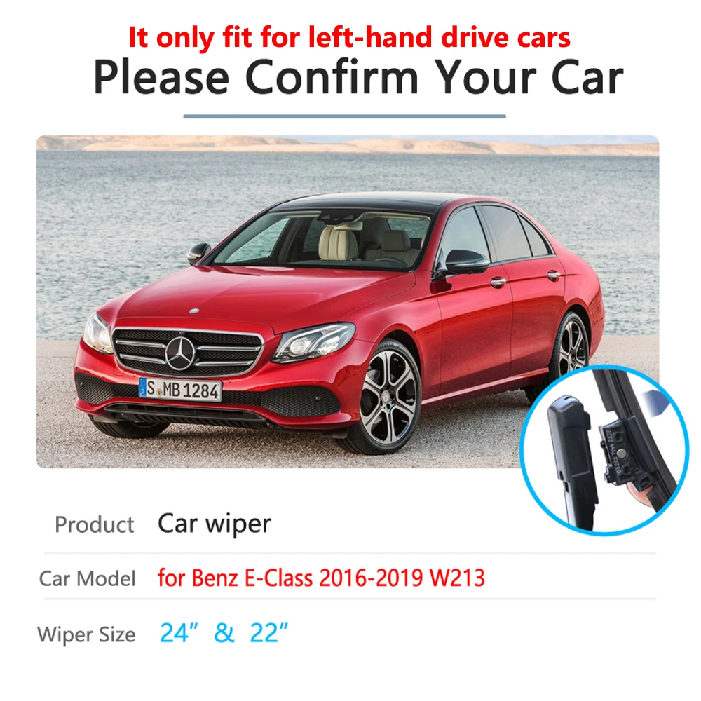 For Mercedes Benz E-Class E Class W213 S213 2016 2017 2018 2019 Windscreen Windshield Wipers Car Accessories Car Wiper Blades