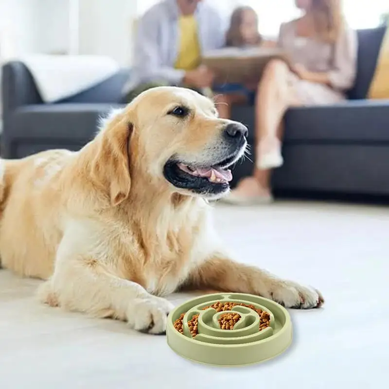 Dog Food Bowl Slow Feed Anti-Slip Bloat Stop Maze Dog Lick Treat Bowl Dog Slow Food Feeding Pet Bowl Slow Feeding Dog Food Bowl