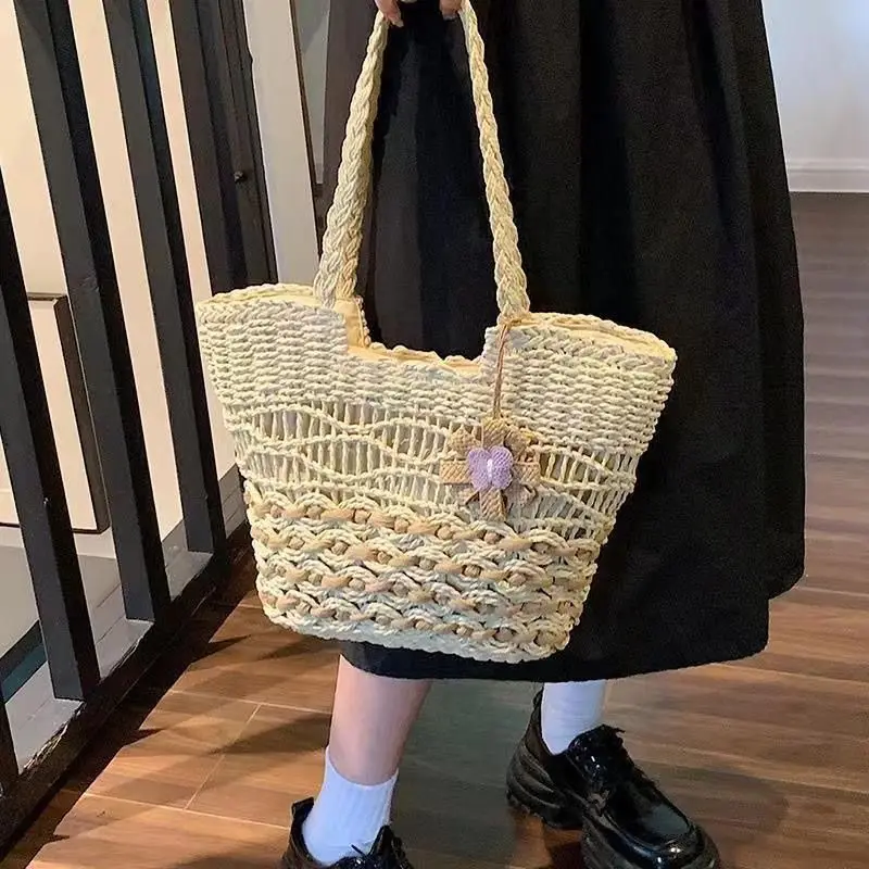 

Tote Bag for Women 2024 New Large Capacity Straw Bags Casual Vacation Beach Bags Fashion Ladies Purse and Handbags Bolsos