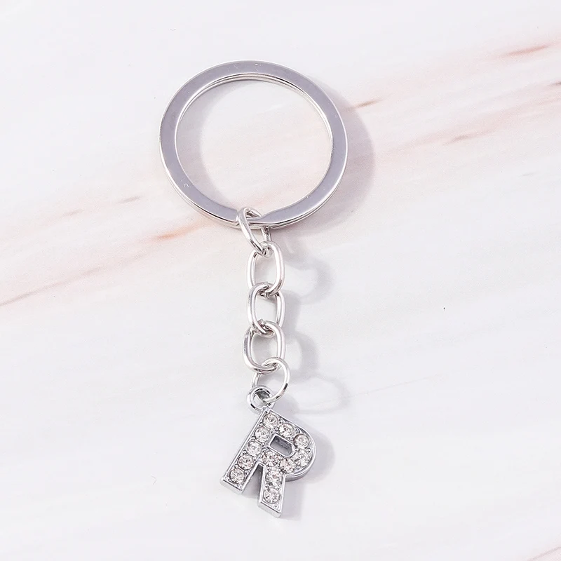 Niedliche Kristall-Schlüsselanhänger mit 26 Buchstaben A-Z als Auto-Schlüsselanhänger, Souvenir-Geschenke für Frauen und Männer, Handtaschenanhänger, Schlüsselringe, DIY-Zubehör – Detail 22