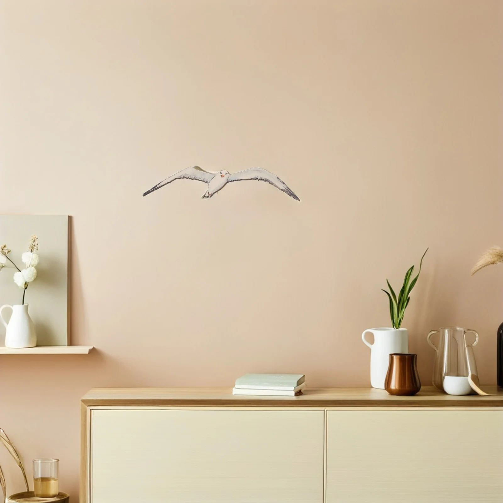 

3Pcs Wood Seagull Coastal Wall Decor Nautical Hanging Decoration Mediterranean Style Beach Room Seaside Ocean Theme Wall Art