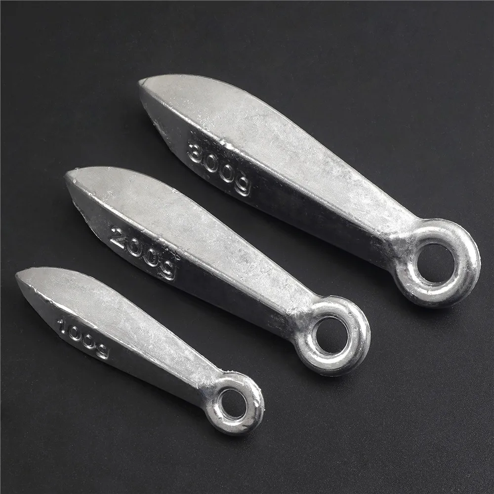 100/200/300g Bank Fishing Weights Sinker Longshot Cast Weights Saltwater Fishing Sinkers for Tuna Shark Big game Fishing tackle