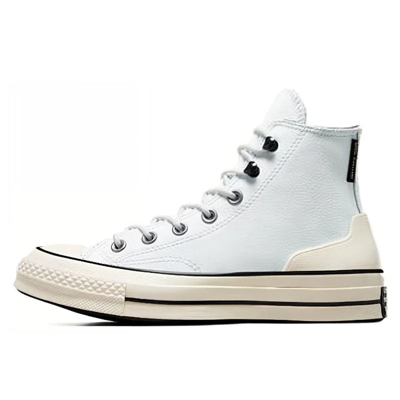Converse Chuck 70 Leder Herren Damen hohe Freizeitschuhe schwarz weiß bequeme Sport-Skateboard-Sneaker
