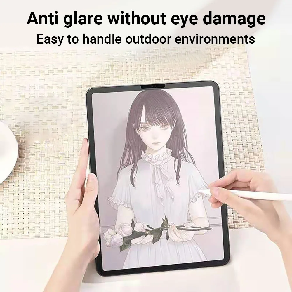 2Pcs Paper Feel Like Screen Protector For Samsung Galaxy Tab S10+ S9 FE+ S8+ S7+ 12.4 inches Matte Film